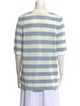 Akris Punto Striped Crew Neck Sweater