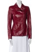 Akris Punto Lamb Leather Biker Jacket