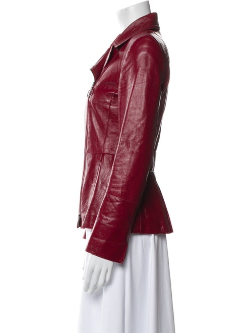 Akris Punto Lamb Leather Biker Jacket