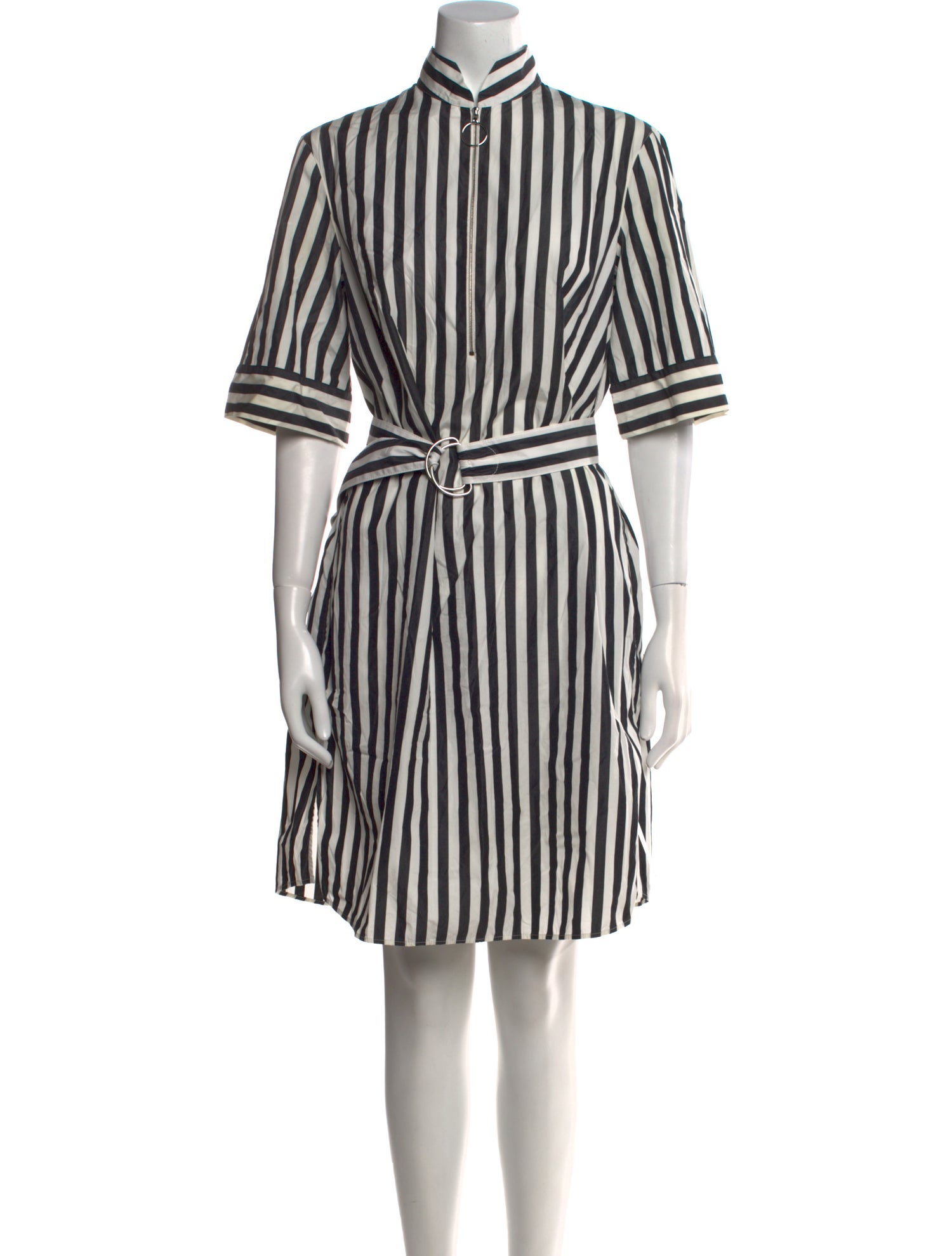 Akris Punto Striped Knee-Length Dress