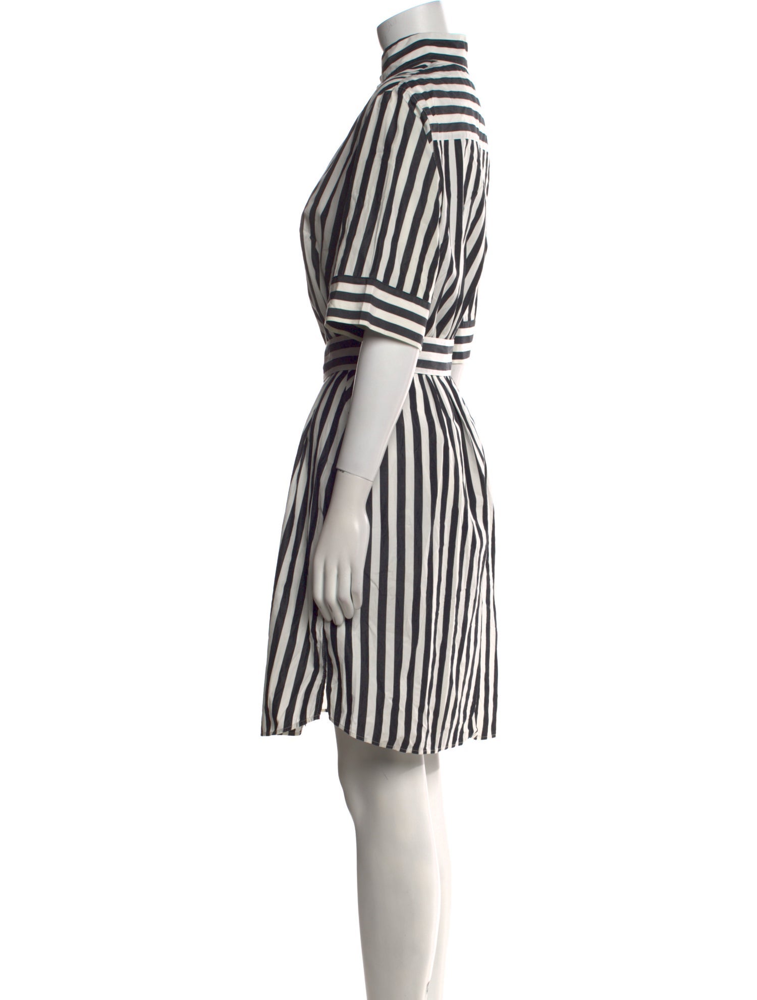 Akris Punto Striped Knee-Length Dress