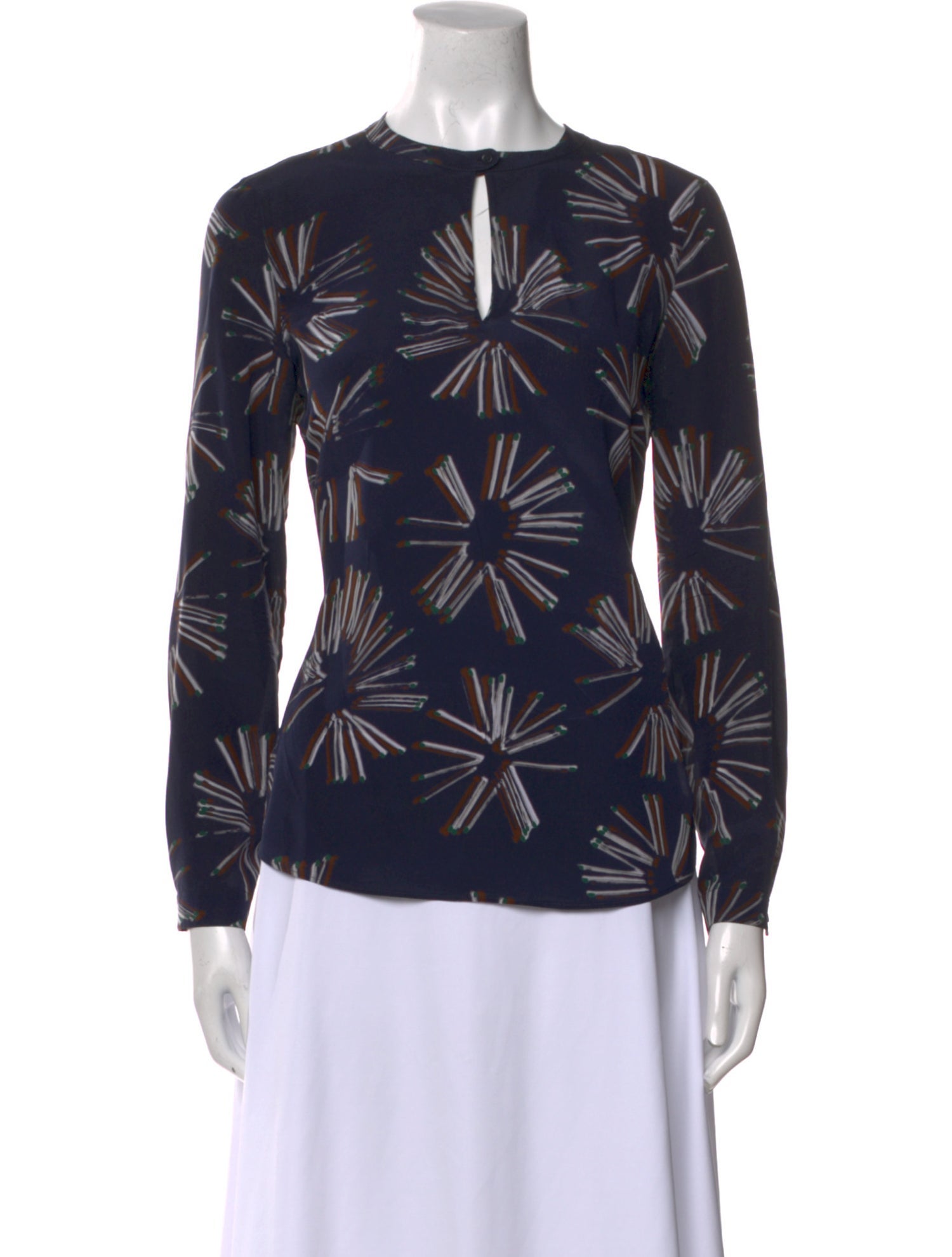 Akris Punto Silk Printed Blouse