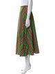 Akris Punto Striped Midi Length Skirt