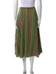 Akris Punto Striped Midi Length Skirt
