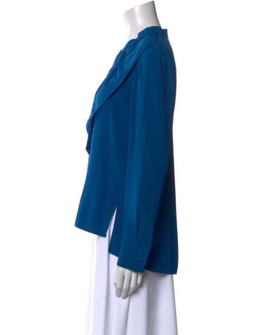 Akris Punto Silk V-Neck Blouse