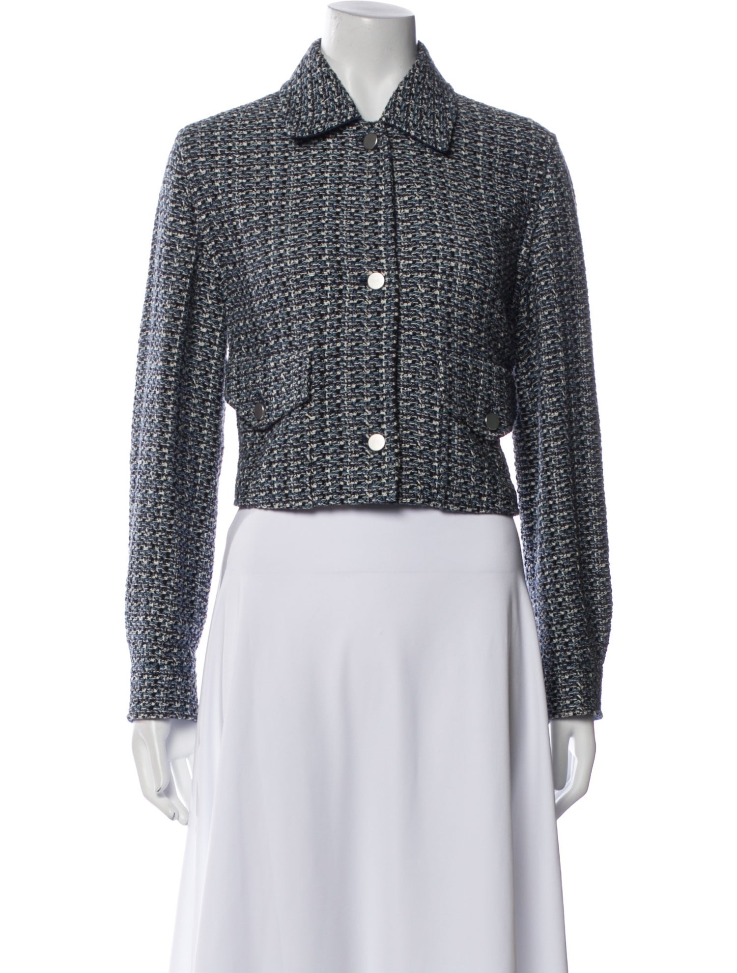 Akris Punto Tweed Pattern Evening Jacket