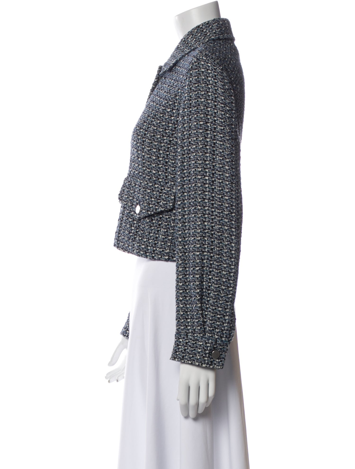 Akris Punto Tweed Pattern Evening Jacket
