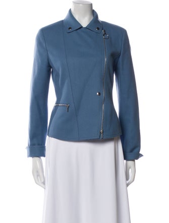 Akris Punto Virgin Wool Biker Jacket