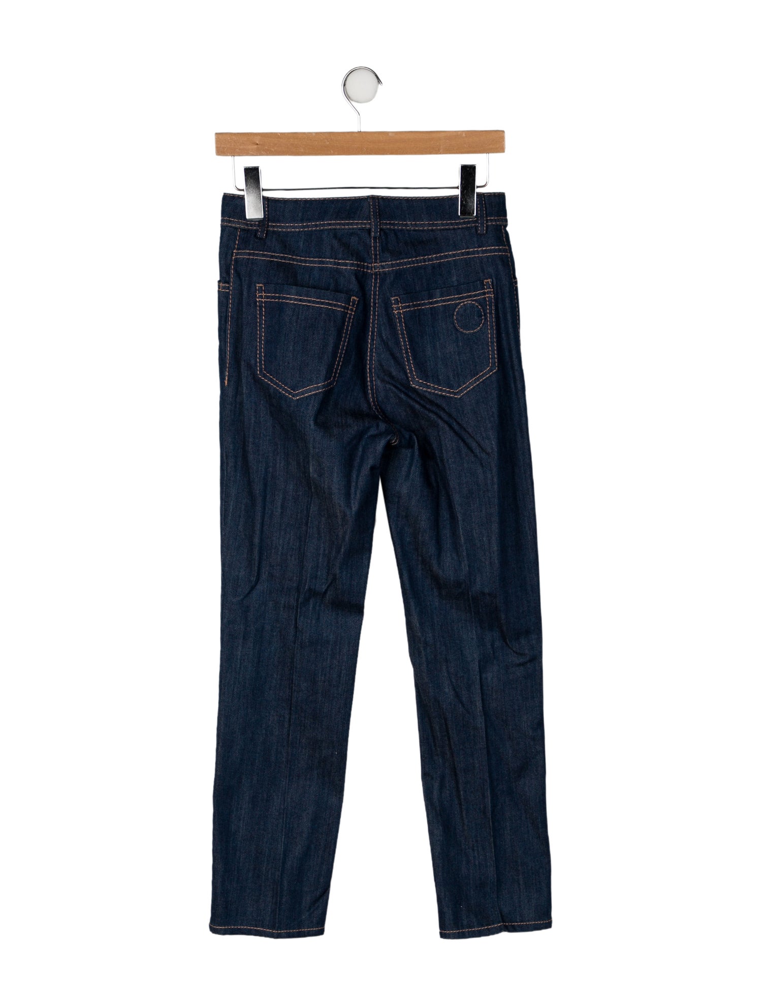 Akris Punto Mid-Rise Straight Leg Jeans