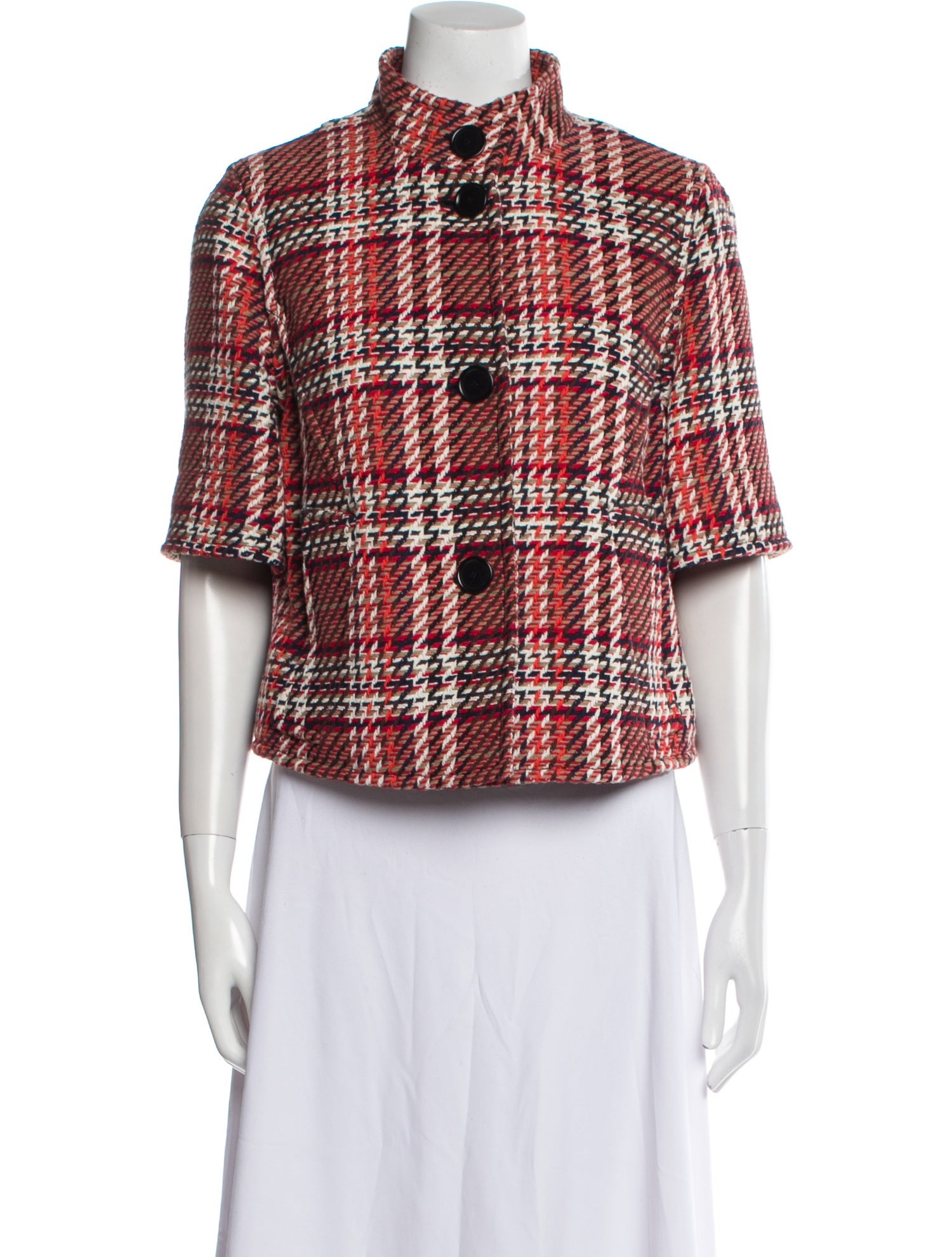 Akris Punto Plaid Print Jacket