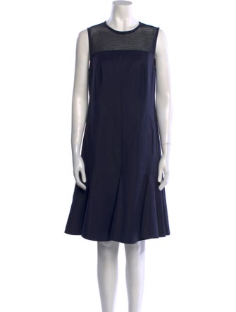 Akris Punto Crew Neck Knee-Length Dress