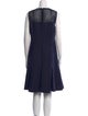 Akris Punto Crew Neck Knee-Length Dress
