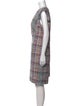 Akris Punto Plaid Print Knee-Length Dress