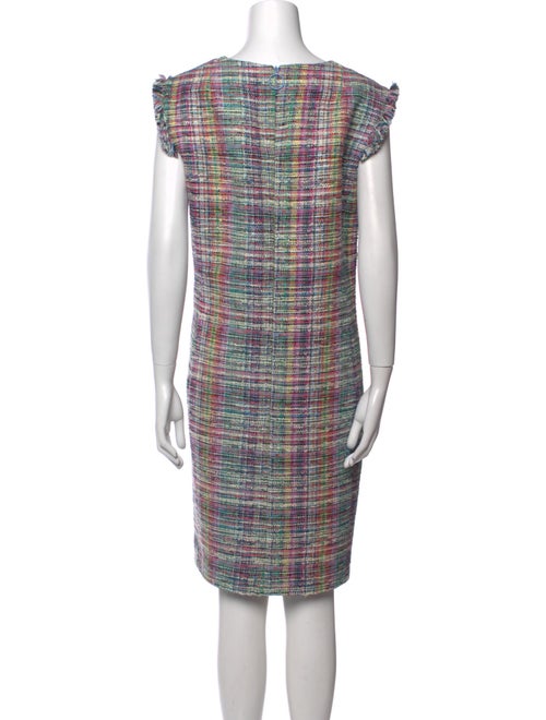 Akris Punto Plaid Print Knee-Length Dress