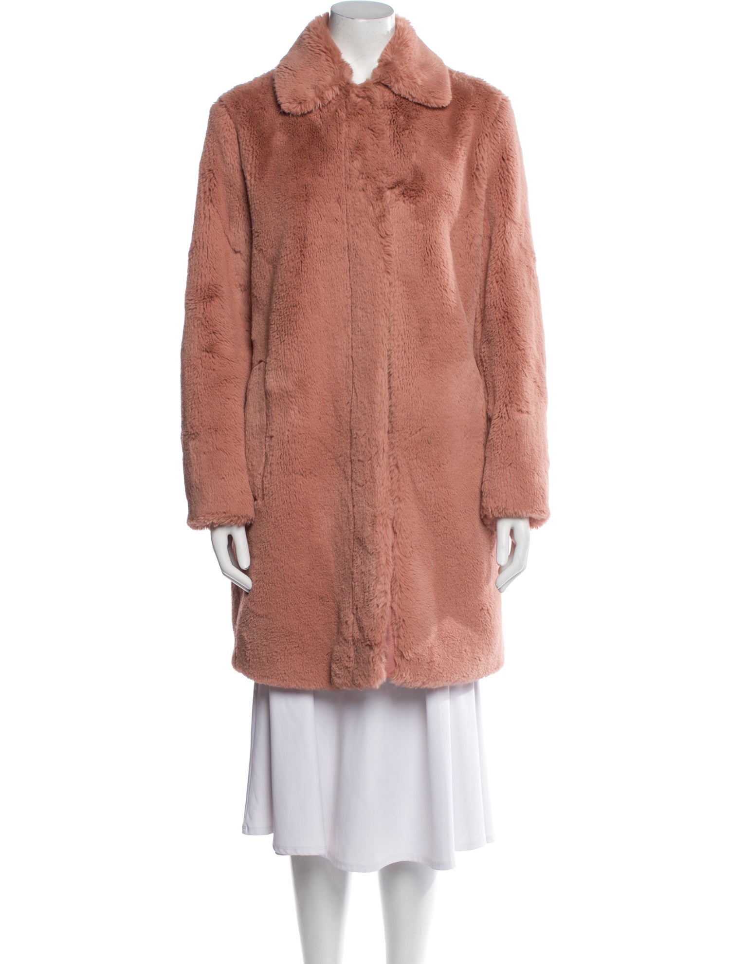 Akris Punto Faux Fur Coat