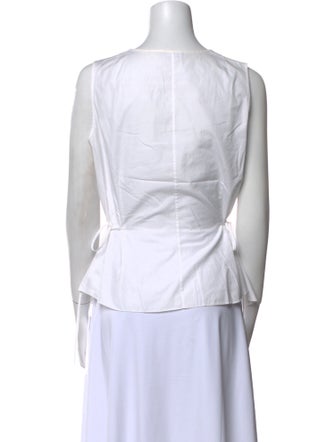 Akris Punto Scoop Neck Sleeveless Top