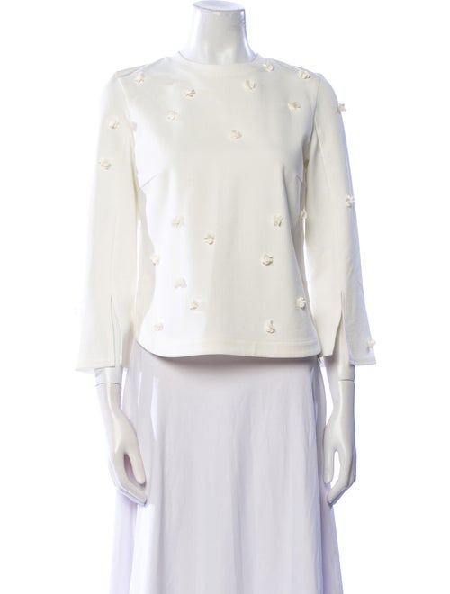 Akris Punto Bateau Neckline Three-Quarter Sleeve Blouse