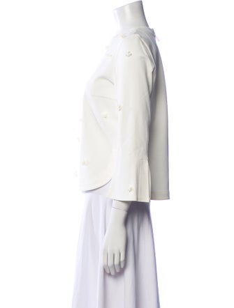 Akris Punto Bateau Neckline Three-Quarter Sleeve Blouse