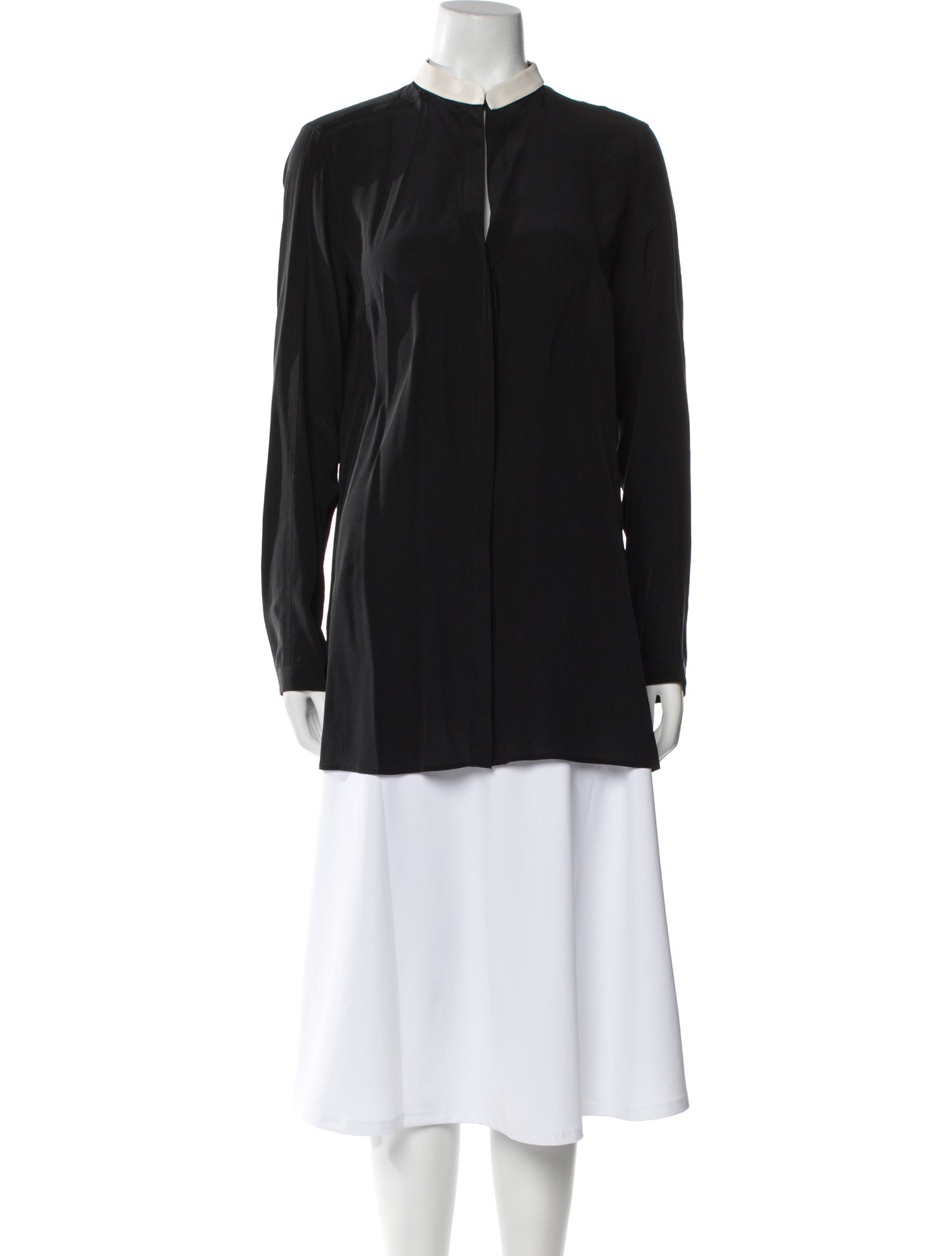 Akris Punto Silk Crew Neck Tunic