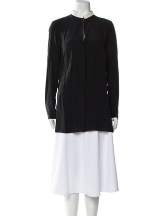 Akris Punto Silk Crew Neck Tunic