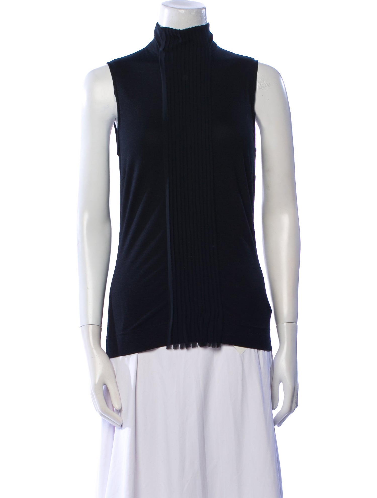 Akris Punto Mock Neck Sleeveless Top