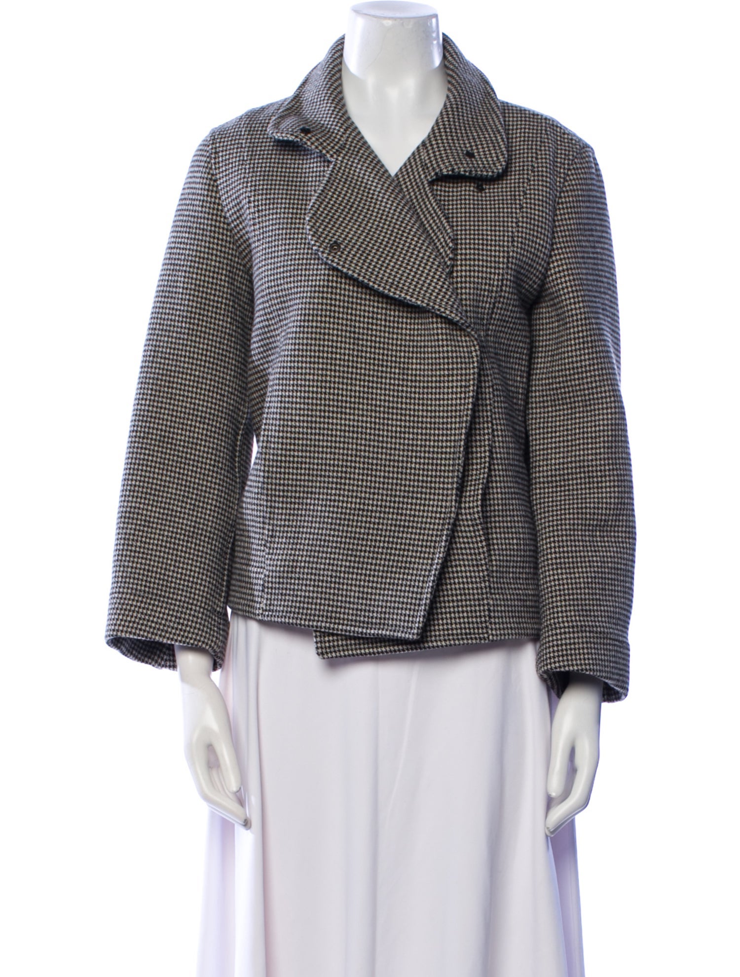 Akris Punto Houndstooth Print Jacket