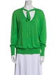 Akris Punto V-Neck Long Sleeve Sweatshirt