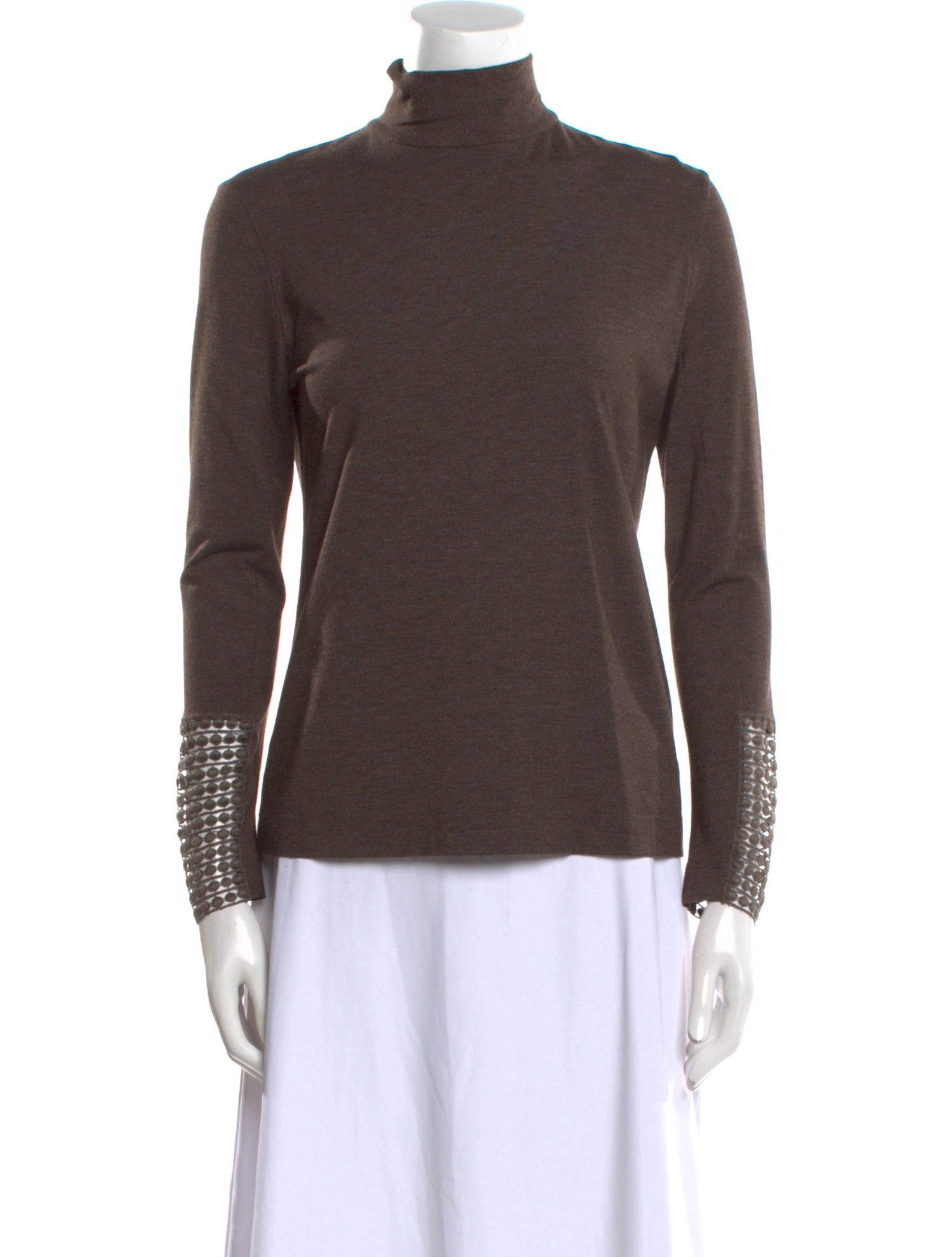 Akris Punto Turtleneck Long Sleeve Top