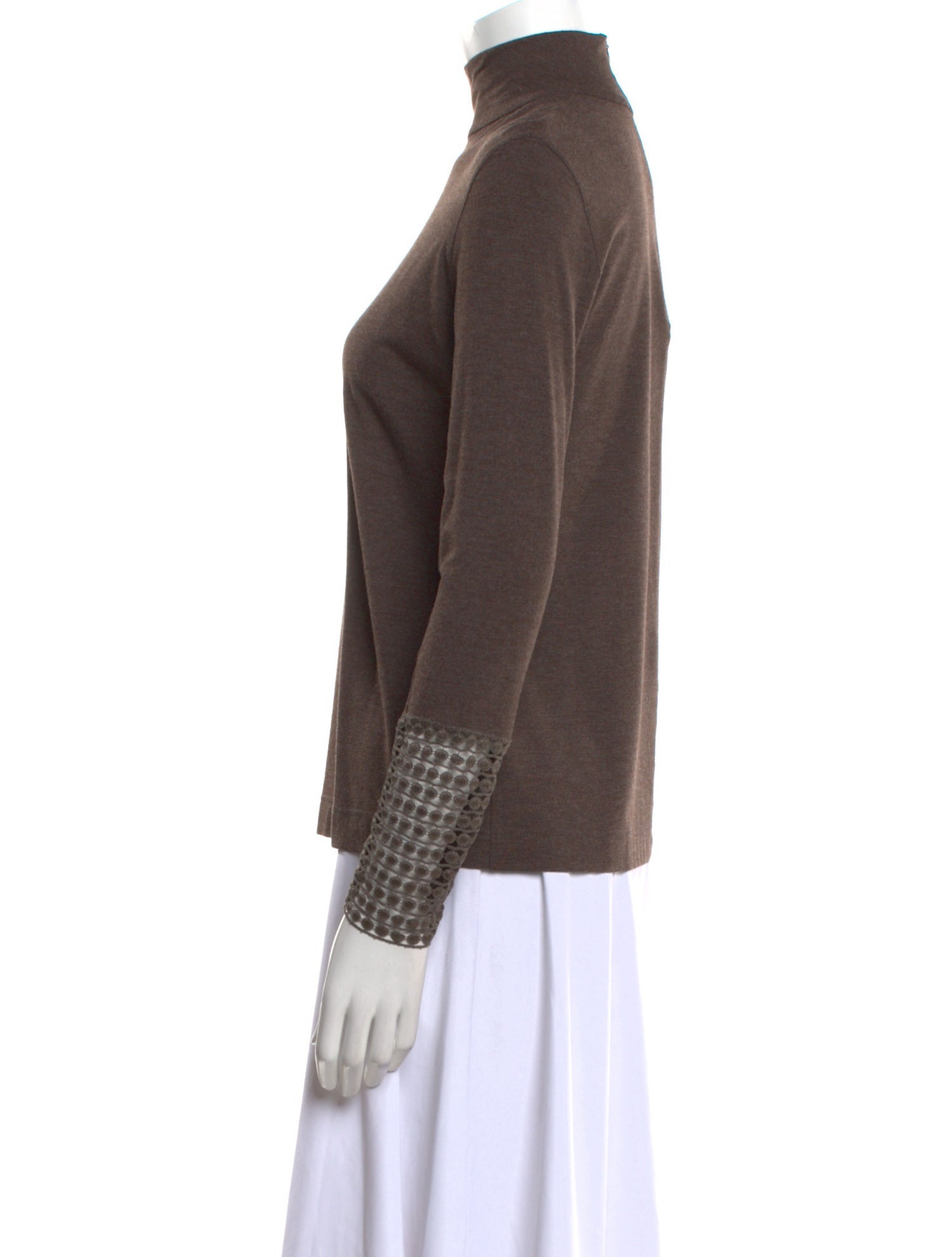 Akris Punto Turtleneck Long Sleeve Top