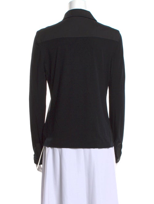 Akris Punto Long Sleeve Button-Up Top