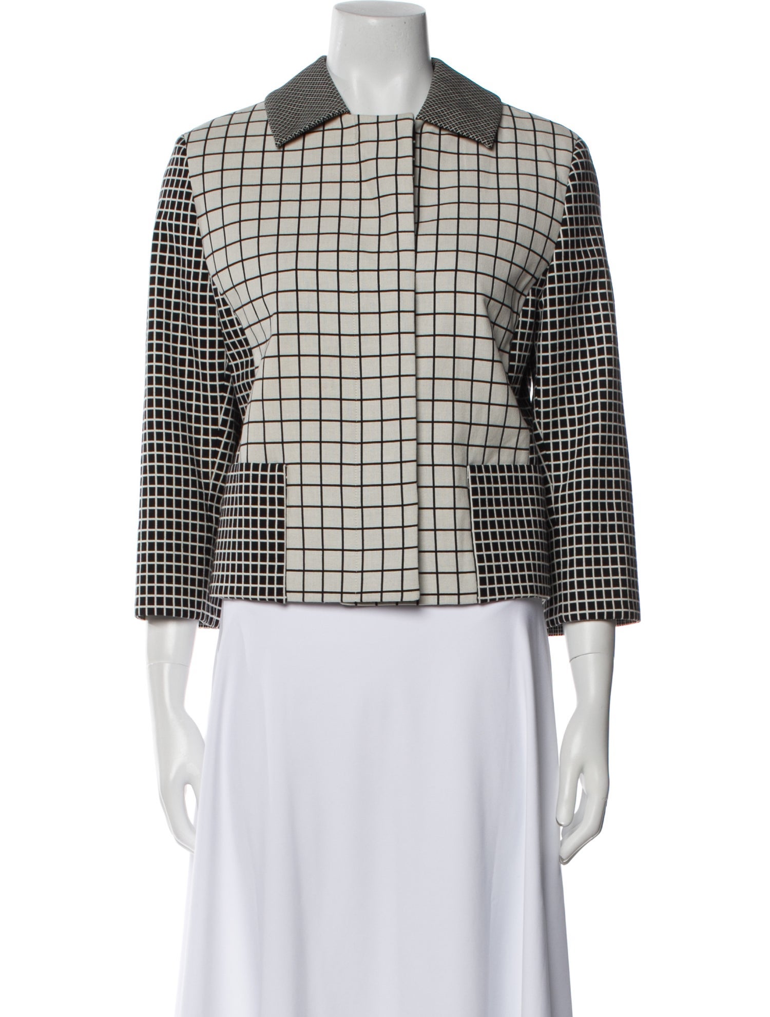 Akris Punto Plaid Print Blazer