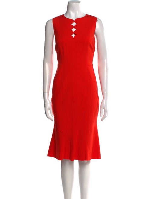 Akris Punto Crew Neck Knee-Length Dress