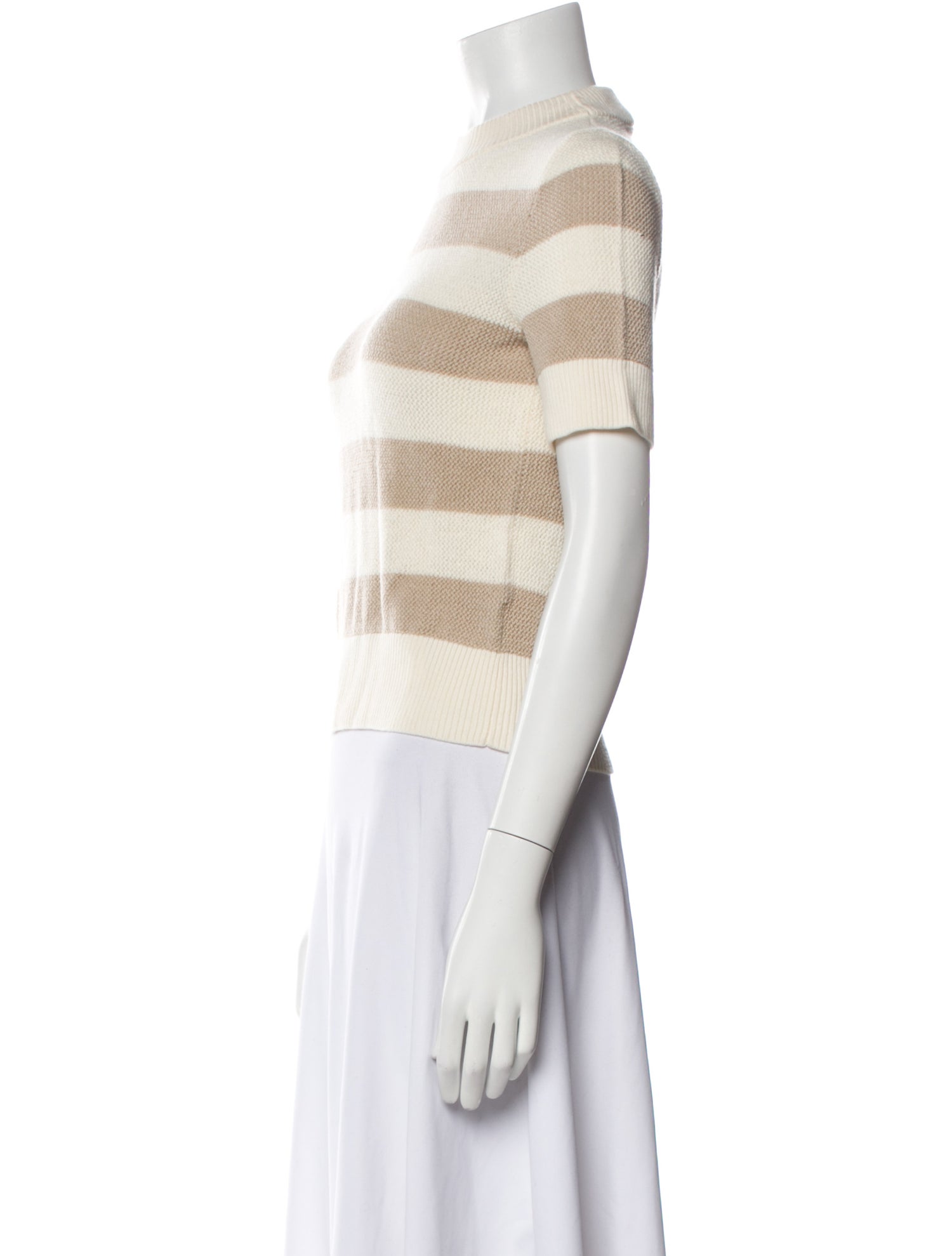 Akris Punto Virgin Wool Striped Sweater
