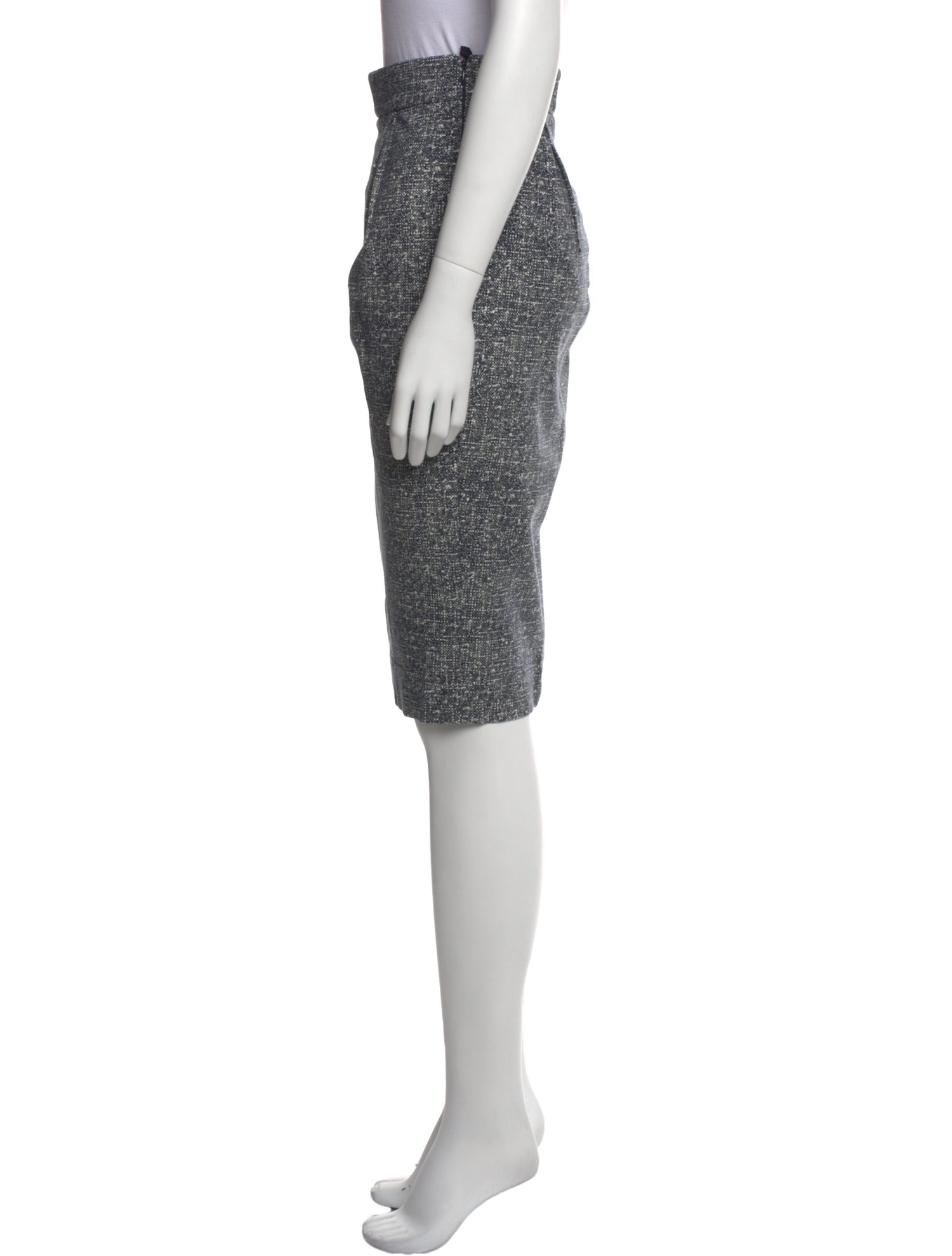 Akris Punto Pleated Accents Knee-Length Skirt