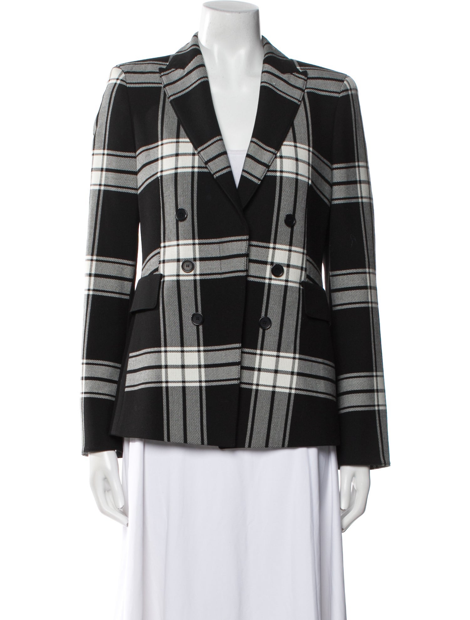 Akris Punto Plaid Print Blazer