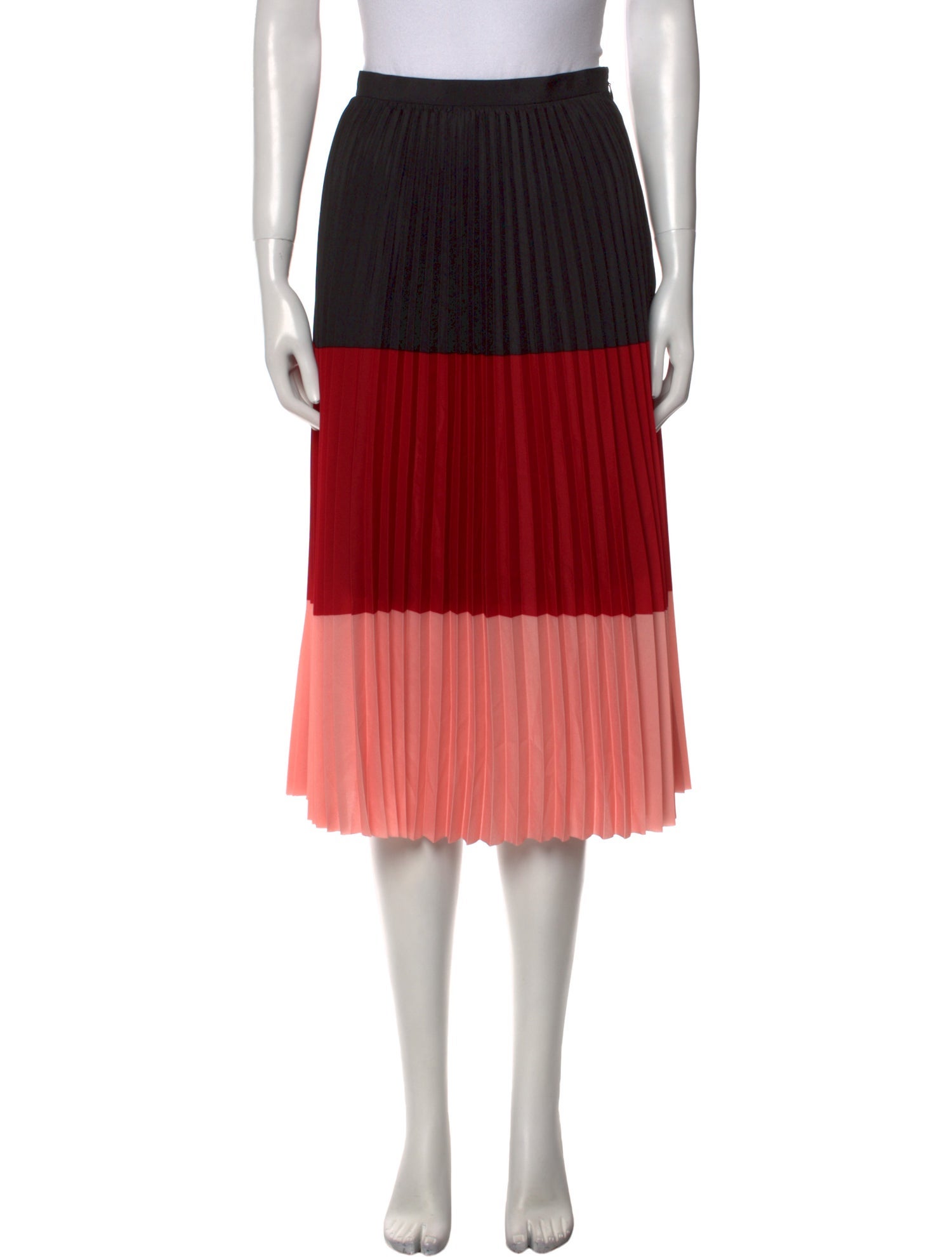 Akris Punto Colorblock Pattern Knee-Length Skirt w/ Tags
