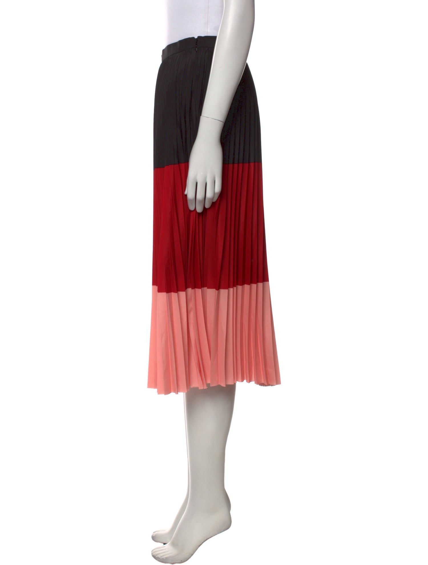 Akris Punto Colorblock Pattern Knee-Length Skirt w/ Tags