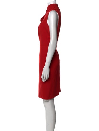 Akris Punto V-Neck Knee-Length Dress