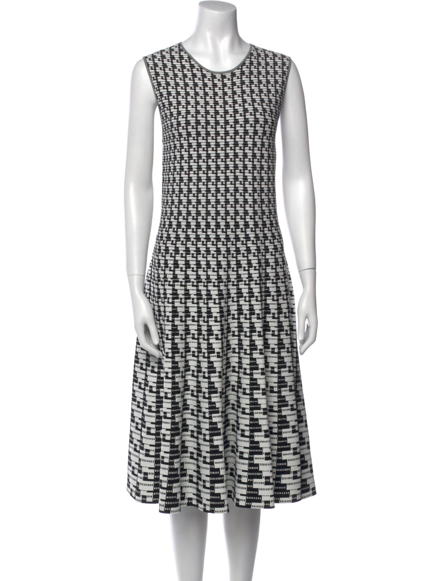 Akris Punto Printed Midi Length Dress