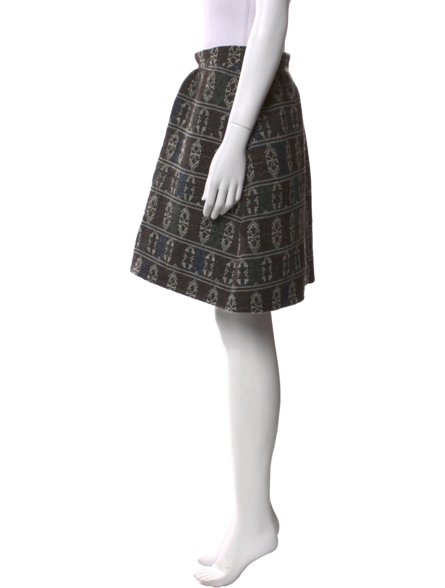 Akris Punto Wool Knee-Length Skirt