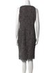 Akris Punto V-Neck Knee-Length Dress