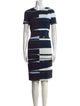 Akris Punto Striped Knee-Length Dress