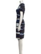 Akris Punto Striped Knee-Length Dress