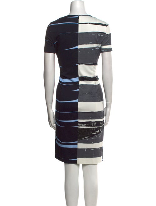 Akris Punto Striped Knee-Length Dress