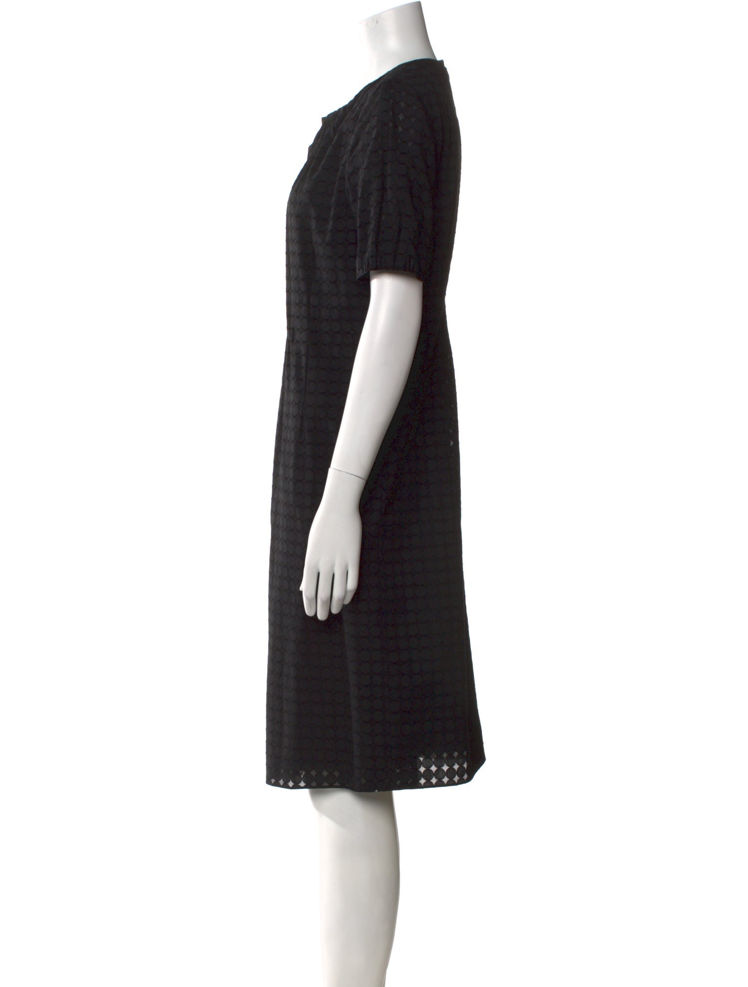 Akris Punto V-Neck Knee-Length Dress