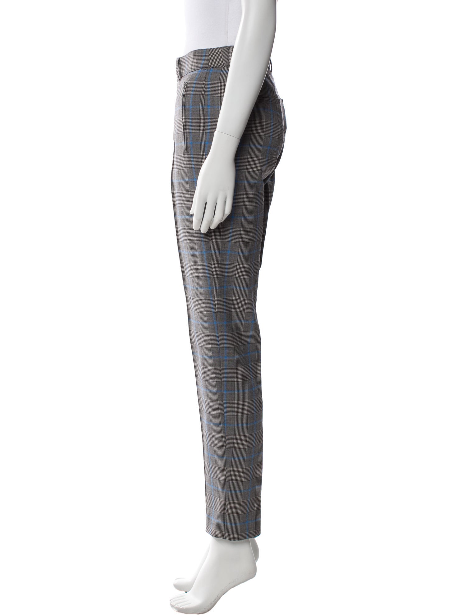 Akris Punto Plaid Print Skinny Leg Pants