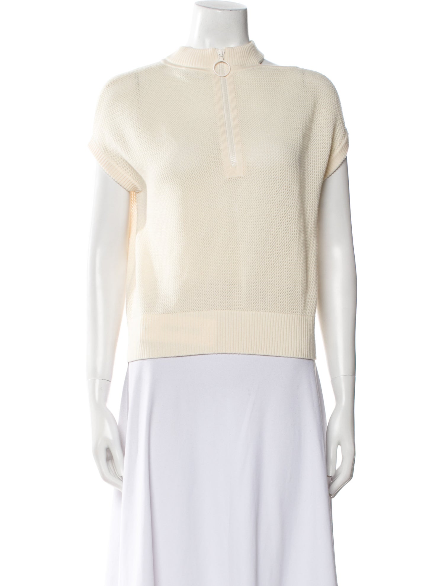 Akris Punto Virgin Wool Mock Neck Sweater