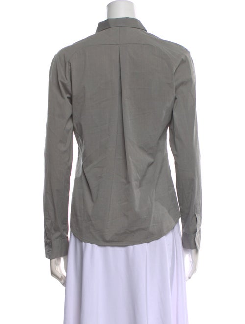 Akris Punto Long Sleeve Button-Up Top