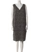 Akris Punto Polka Dot Print Knee-Length Dress