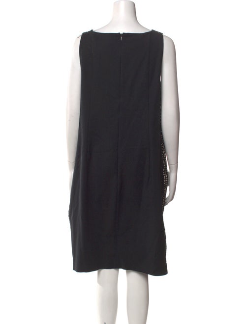 Akris Punto Polka Dot Print Knee-Length Dress